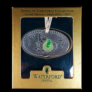 Vintage 1997 Waterford Crystal Ornament Songs of Christmas Jingle Bells BOXED